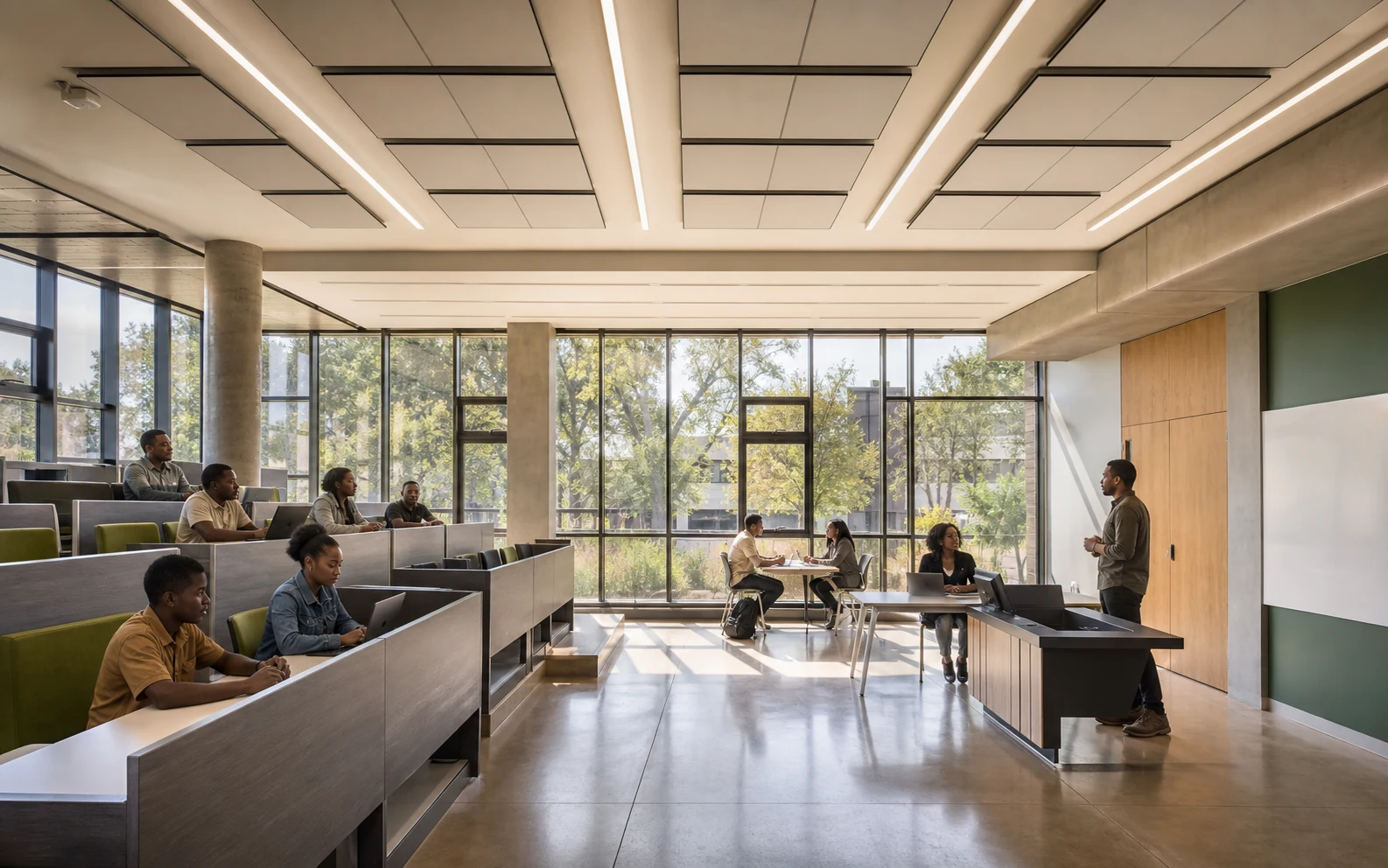 Illustrative completed contemporary South African university learning environment